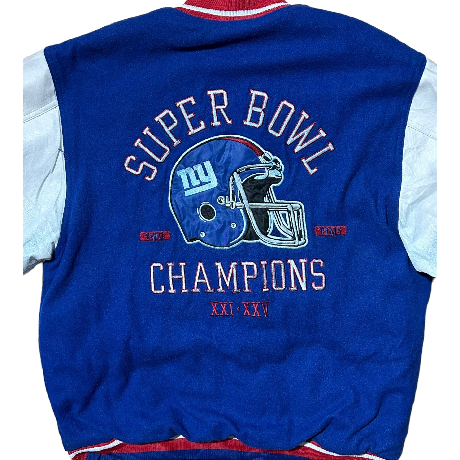 Reebok Vintage Official NFL New York Giants Super Bowl Varsity Jacket - Recurring.Life