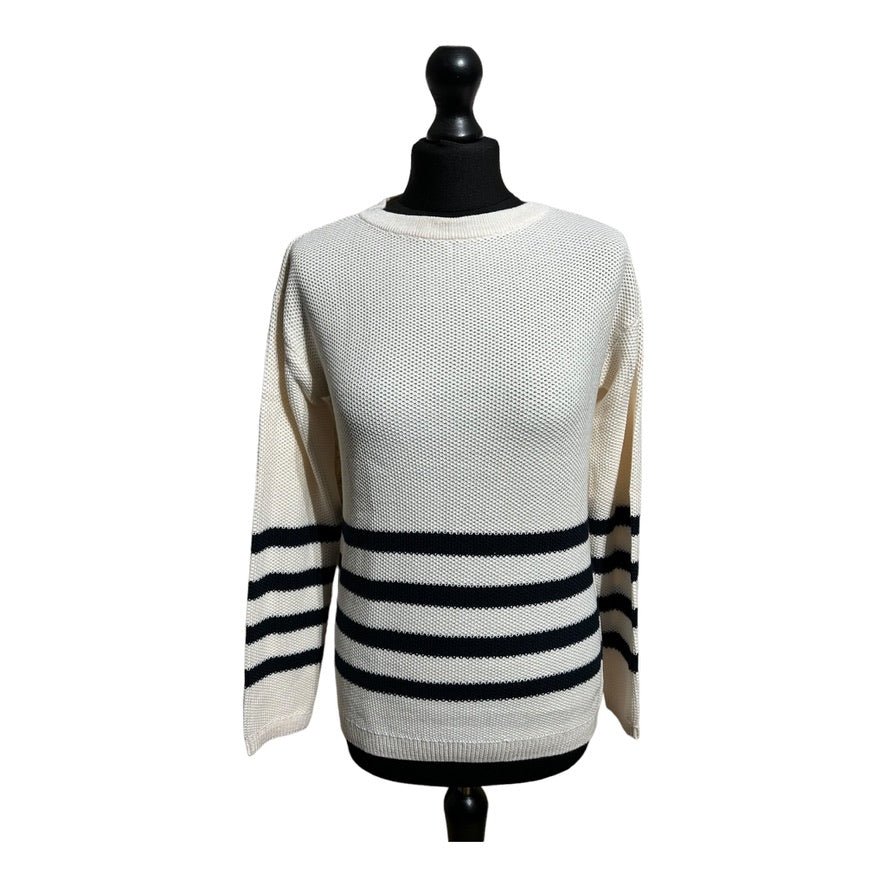 Crew Clothing Company Lightweight Stripe Knit Jumper - Recurring.Life