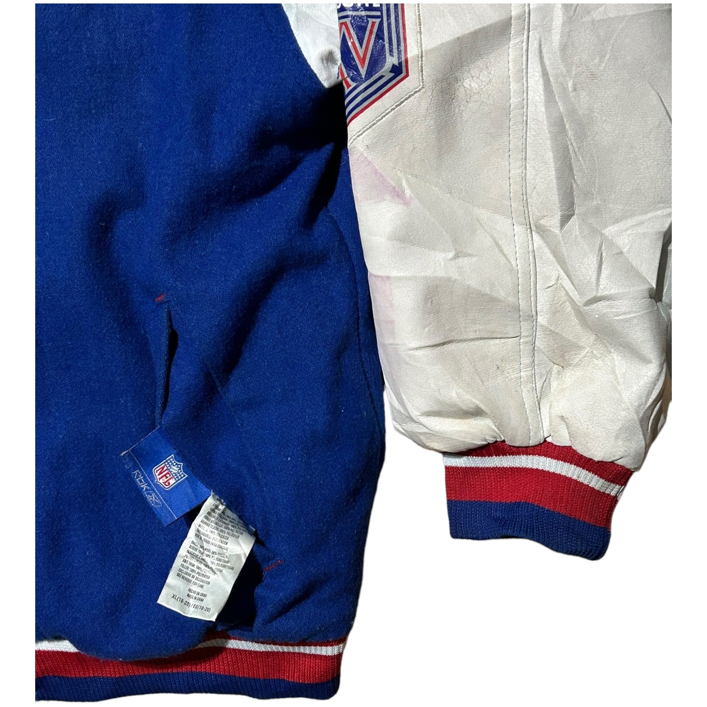 Reebok Vintage Official NFL New York Giants Super Bowl Varsity Jacket - Recurring.Life