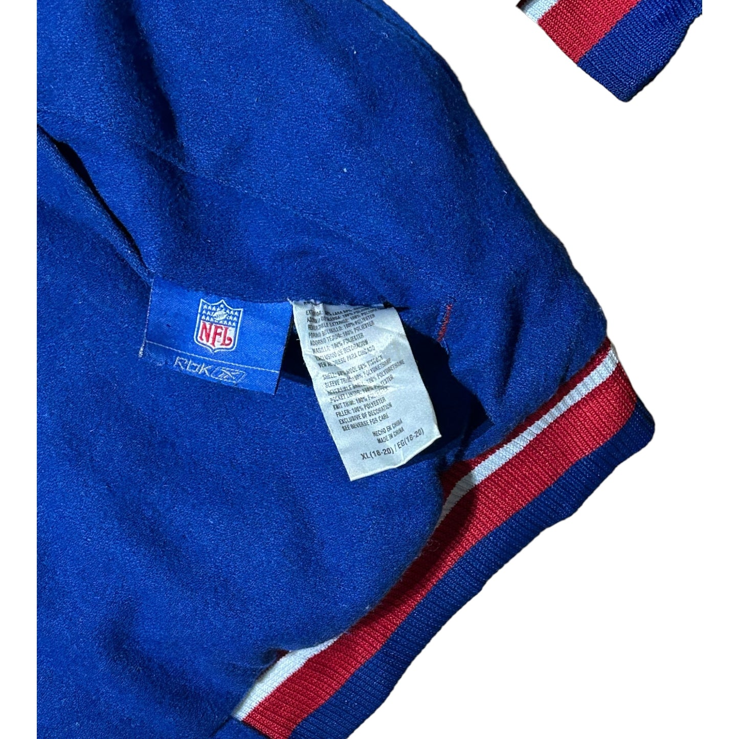 Reebok Vintage Official NFL New York Giants Super Bowl Varsity Jacket - Recurring.Life