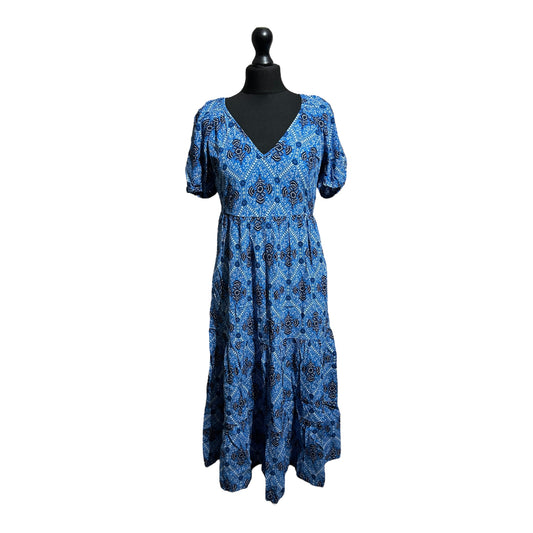 Boden Mosaic Print V-Neck Midi Dress - Recurring.Life