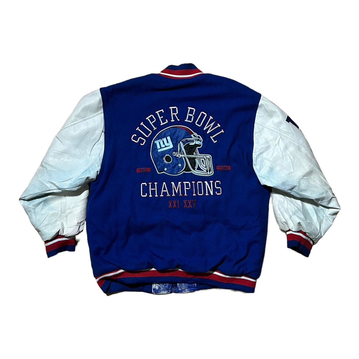 Reebok Vintage Official NFL New York Giants Super Bowl Varsity Jacket - Recurring.Life