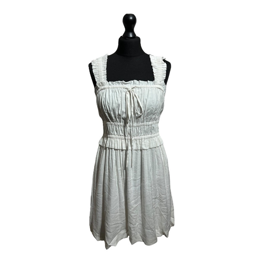 Allsaints Sofia Linen Blend Mini Dress - Recurring.Life