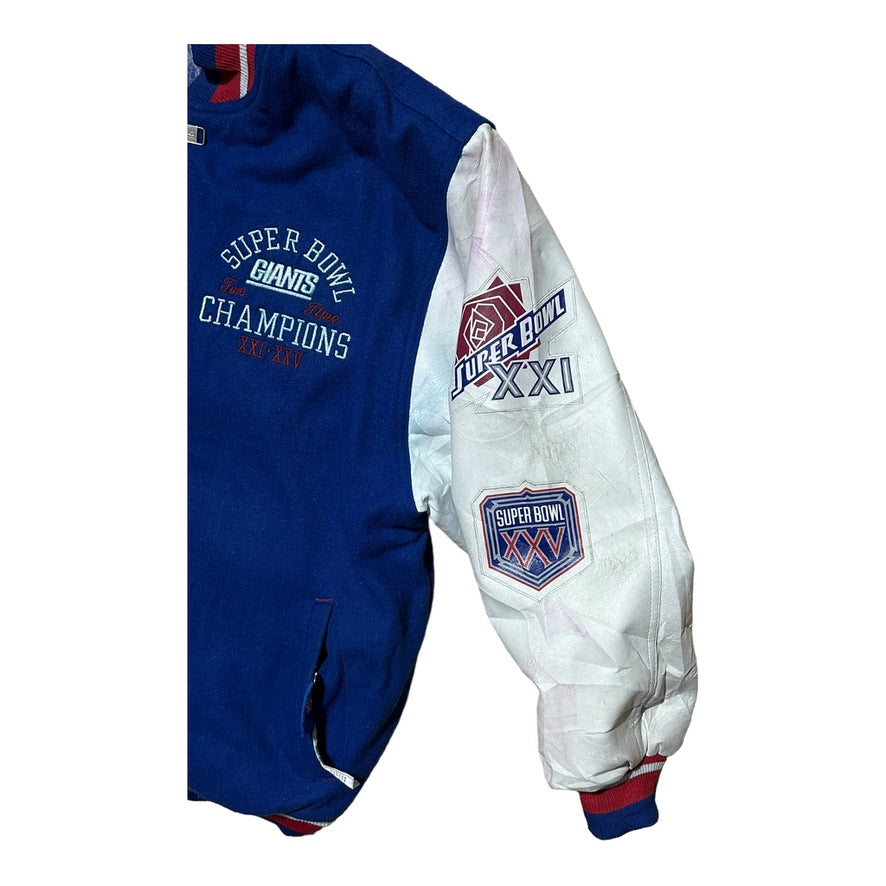 Reebok Vintage Official NFL New York Giants Super Bowl Varsity Jacket - Recurring.Life