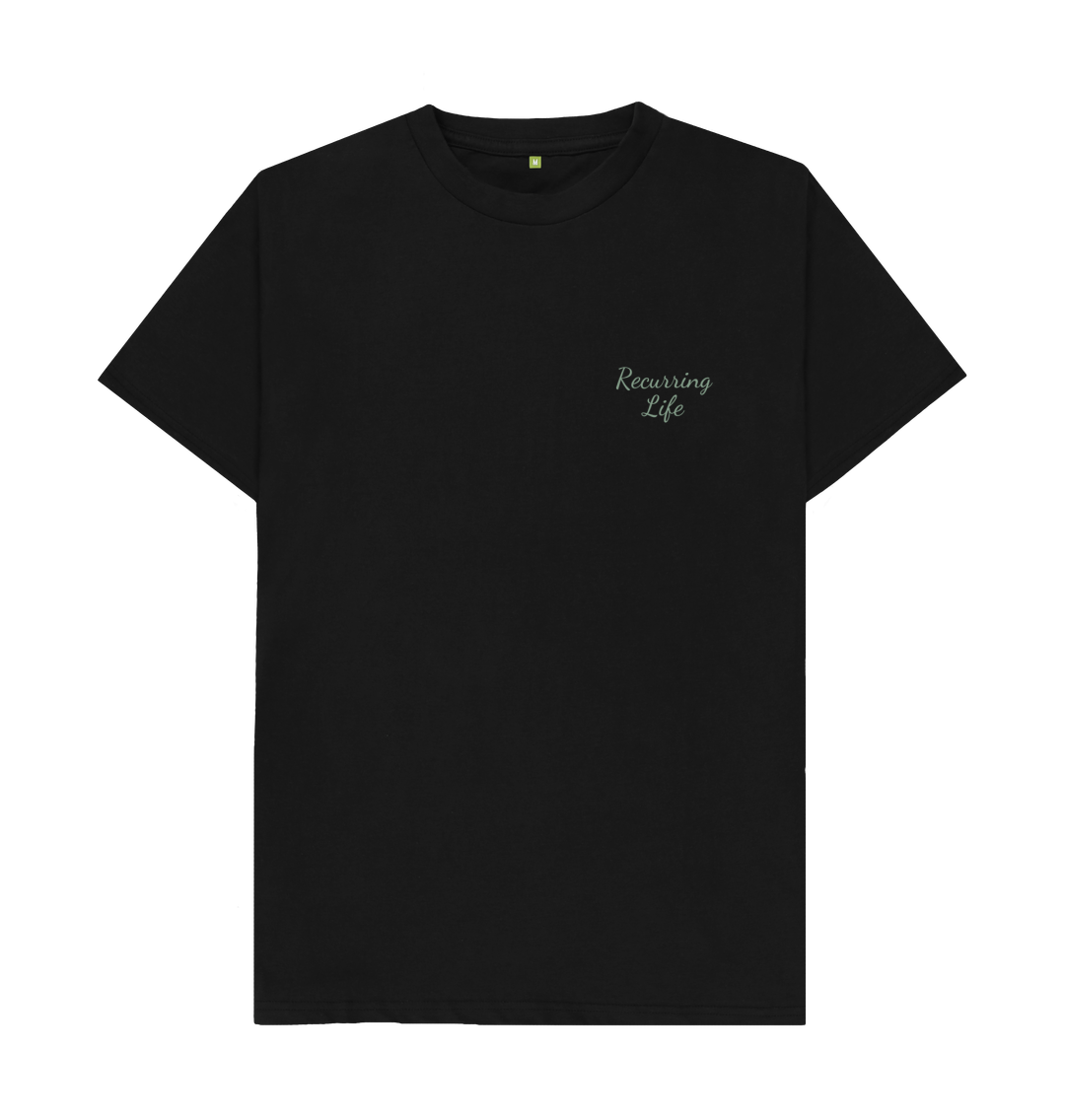 Black Recurring.Life Basic's Tee - Black