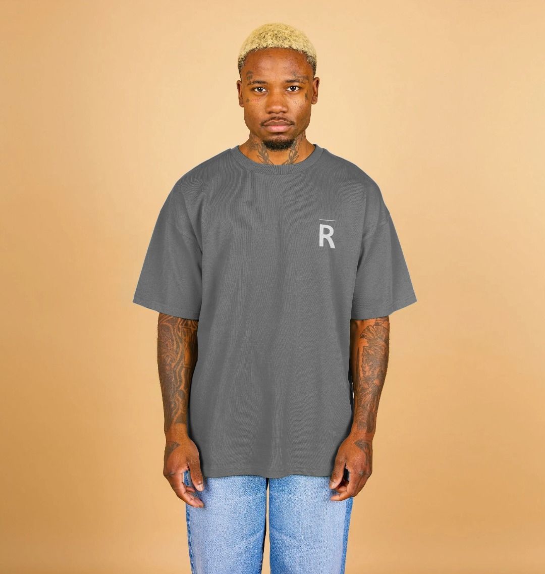 Recurring.Life Be Bold Oversized Short Sleeve T-Shirt - Slate Grey - Recurring.Life